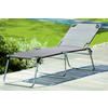 SONNENLIEGE 58/42/190 cm  - Hellgrün, Basics, Textil/Metall (58/42/190cm) - FIAM