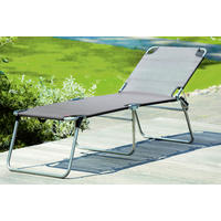 SONNENLIEGE 58/42/190 cm  - Hellgrün, Basics, Textil/Metall (58/42/190cm) - FIAM