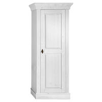 SCHRANK - Weiß/Kupferfarben, ROMANTIK / LANDHAUS, Holz/Metall (65/163/45cm) - Boxxx