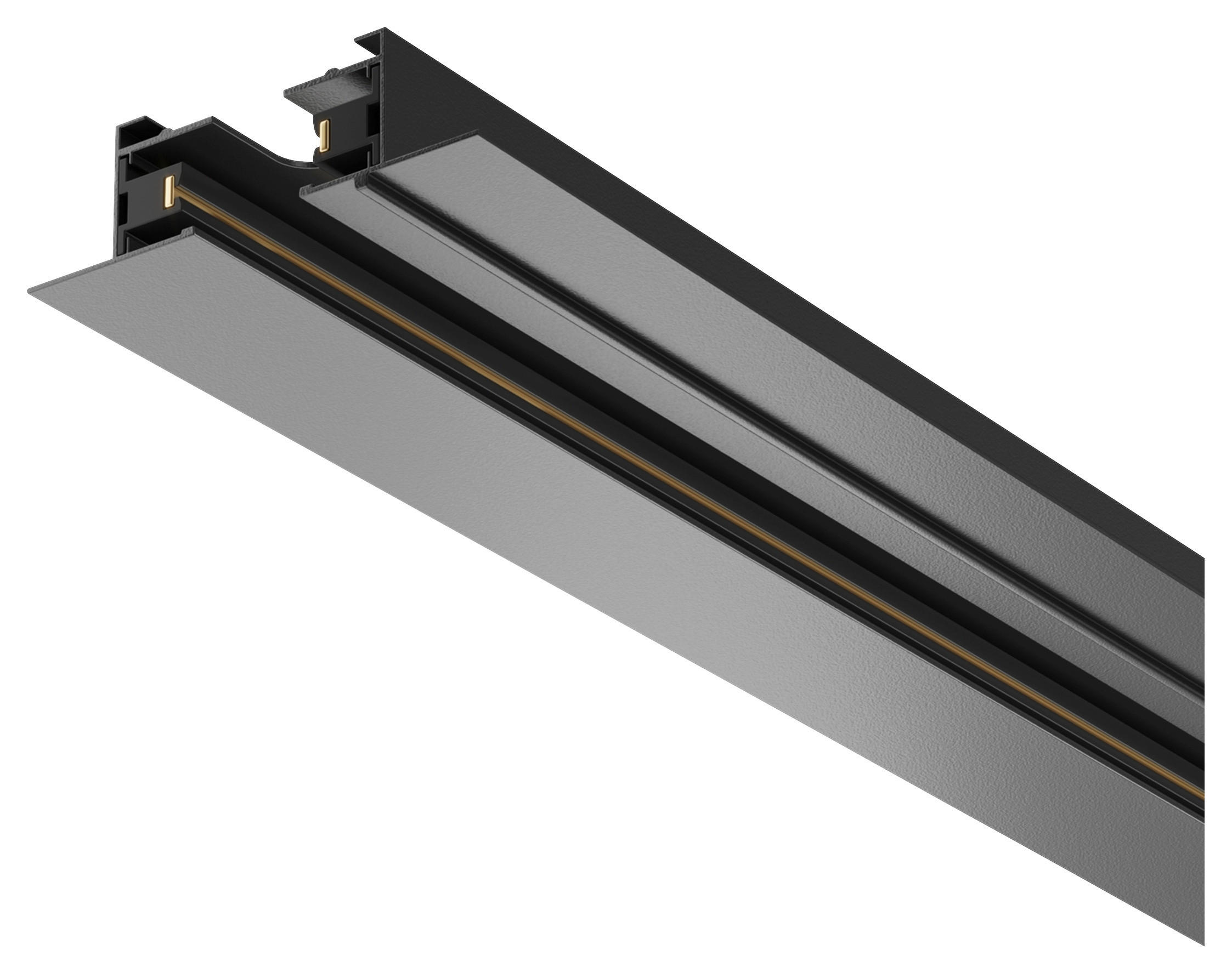 SCHIENENSYSTEM 6/2/200 cm  - Schwarz, Basics, Metall (6/2/200cm) - MAYTONI