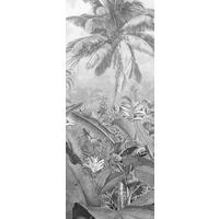 NON WOVEN-TAPET 100/250 cm  - vit/svart, Basics (100/250cm) - Komar