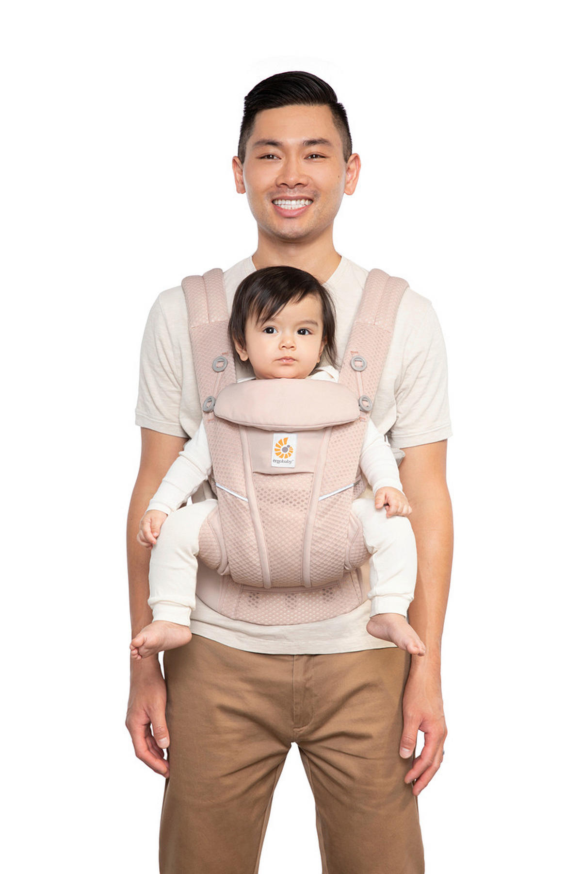 KENGUR NOSILJKA  Omni Breeze  - svetloružičasta, Osnovno, tekstil (0,7kg) - Ergo Baby