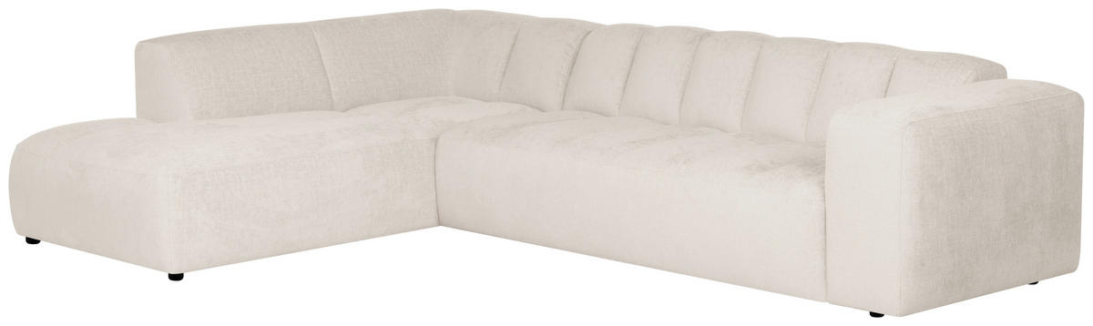 SOFFA i trä, metall, textil beige  - beige/svart, Modern, metall/trä (313/75/105-220cm) - Niels Andersson