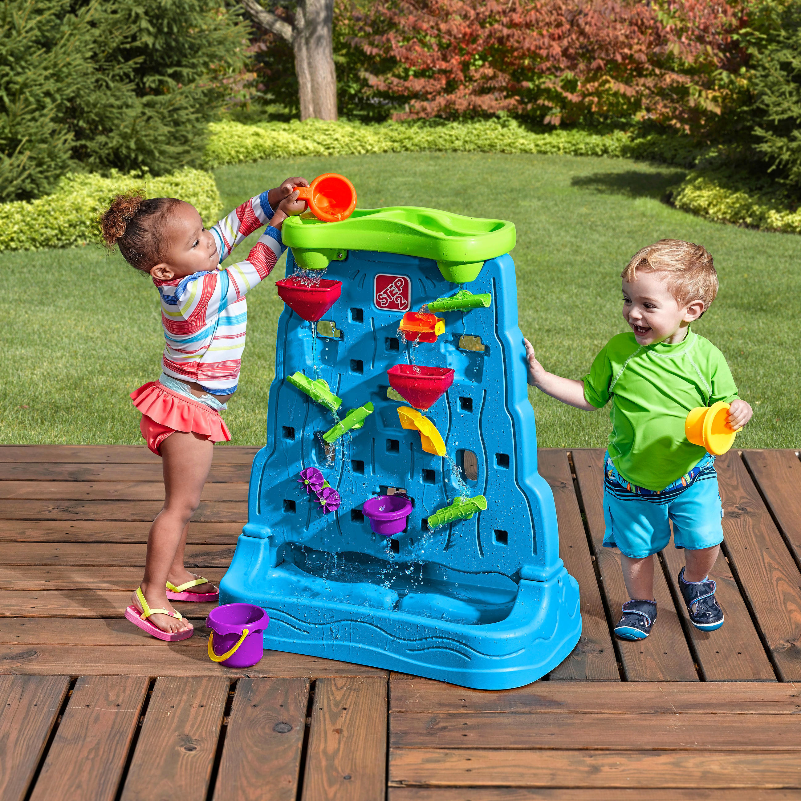 WASSERSPIELWAND DISCOVERY WALL Blau  - Blau, KONVENTIONELL, Kunststoff (71,12/84,45/41,27cm) - Ambia Garden