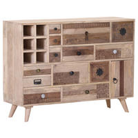 KOMMODE , 115/85/37 cm, 13 Schublade(n)  - Silberfarben/Messingfarben, Design, Holz/Metall (115/85/37cm) - Landscape