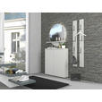 GARDEROBE 3-teilig  in 127/187/22 cm  - Grau, Design, Glas/Holzwerkstoff (127/187/22cm) - Xora