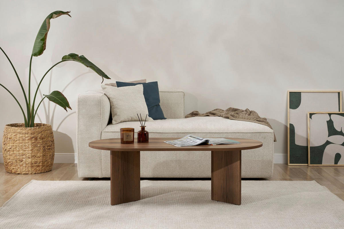 COUCHTISCH Walnussfarben  - Walnussfarben, Design, Holzwerkstoff (119/40/60cm) - MID.YOU
