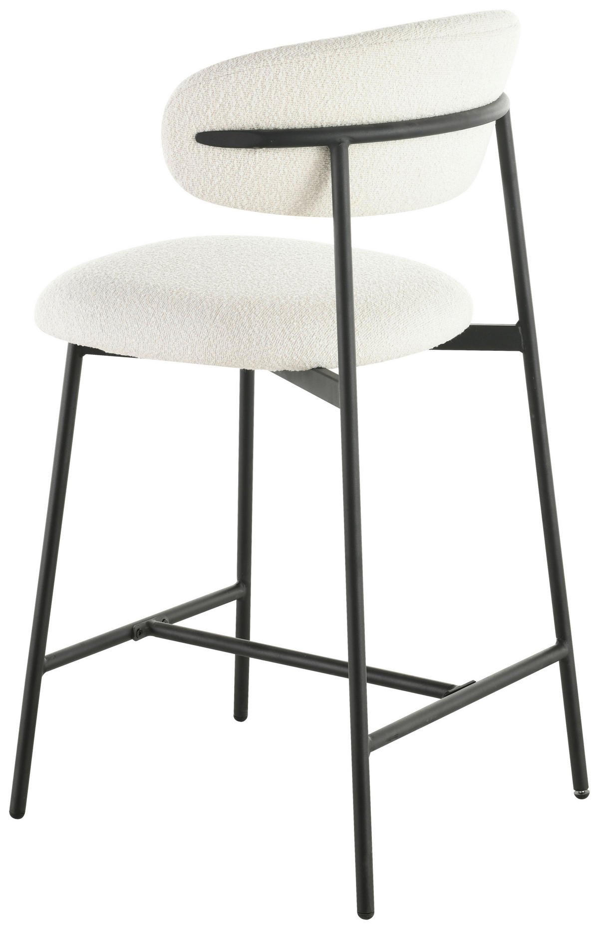 BAROVÁ ŽIDLE, bílá - bílá/černá, Lifestyle, kov/dřevo (53/104/54cm) - Livetastic