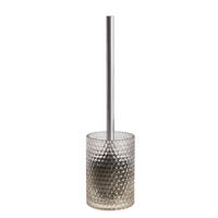 WC-BÜRSTENGARNITUR in Kunststoff  Kunststoff   - Sandfarben/Alufarben, Basics, Glas/Kunststoff (9,5/36,5cm) - Kleine Wolke