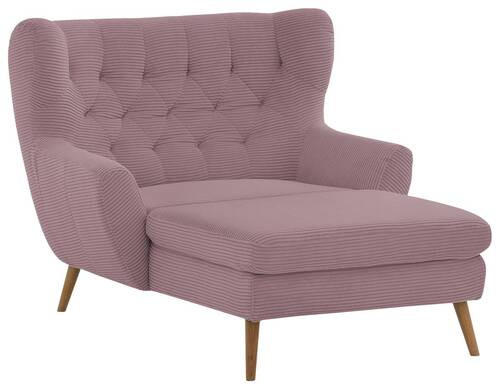 XXL-SESSEL Cord Altrosa    - Altrosa, Design, Holz/Textil (120/101/165cm) - Stylife