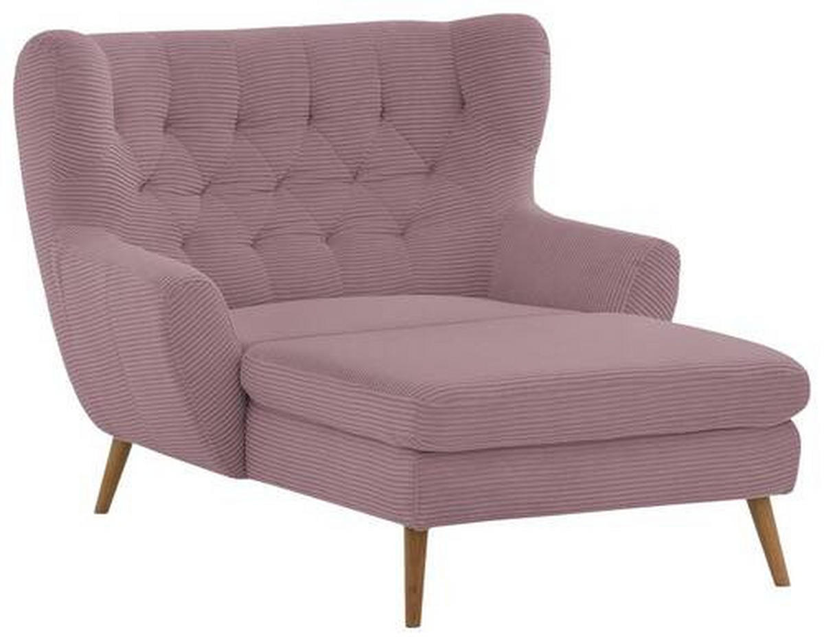XXL-SESSEL in Cord Altrosa  - Altrosa, Design, Holz/Textil (120/101/165cm) - Stylife