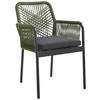 GARTENSESSEL Aluminium Grün, Schwarz  - Schwarz/Grün, Design, Textil/Metall (57/89/60cm) - Ambia Garden
