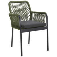 GARTENSESSEL Aluminium Grün, Schwarz  - Schwarz/Grün, Design, Textil/Metall (57/89/60cm) - Ambia Garden