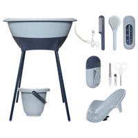 SET ZA KUPANJE BEBE  LUMA  - plava, Basics, plastika (79,5/40/46cm) - Bebe Jou