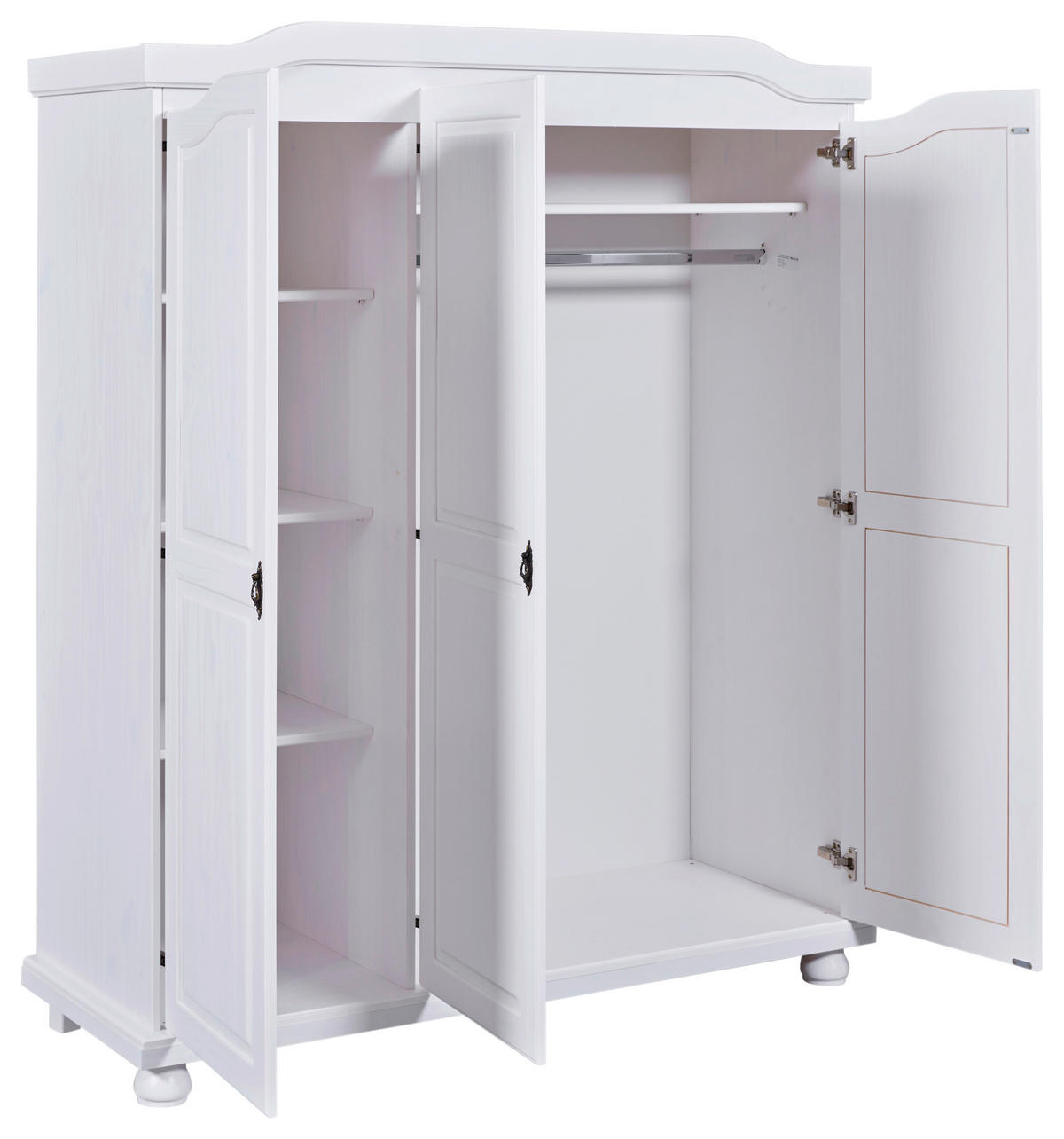 DREHTÜRENSCHRANK  in Weiß  - Weiß, LIFESTYLE, Holz/Holzwerkstoff (150/180/56cm) - MID.YOU