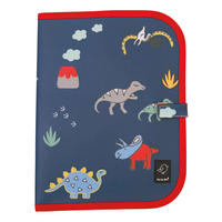 KREIDEMALBUCH-SET DINO - Rot/Dunkelblau, Trend (22/2/29cm)