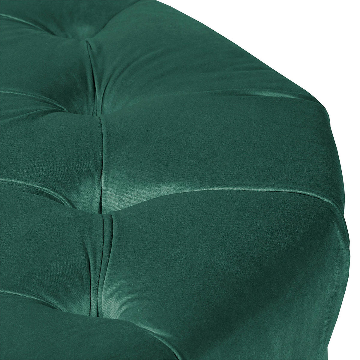 HOCKER Textil Grün  - Braun/Grün, Design, Holz/Textil (80/45/80cm) - Livetastic