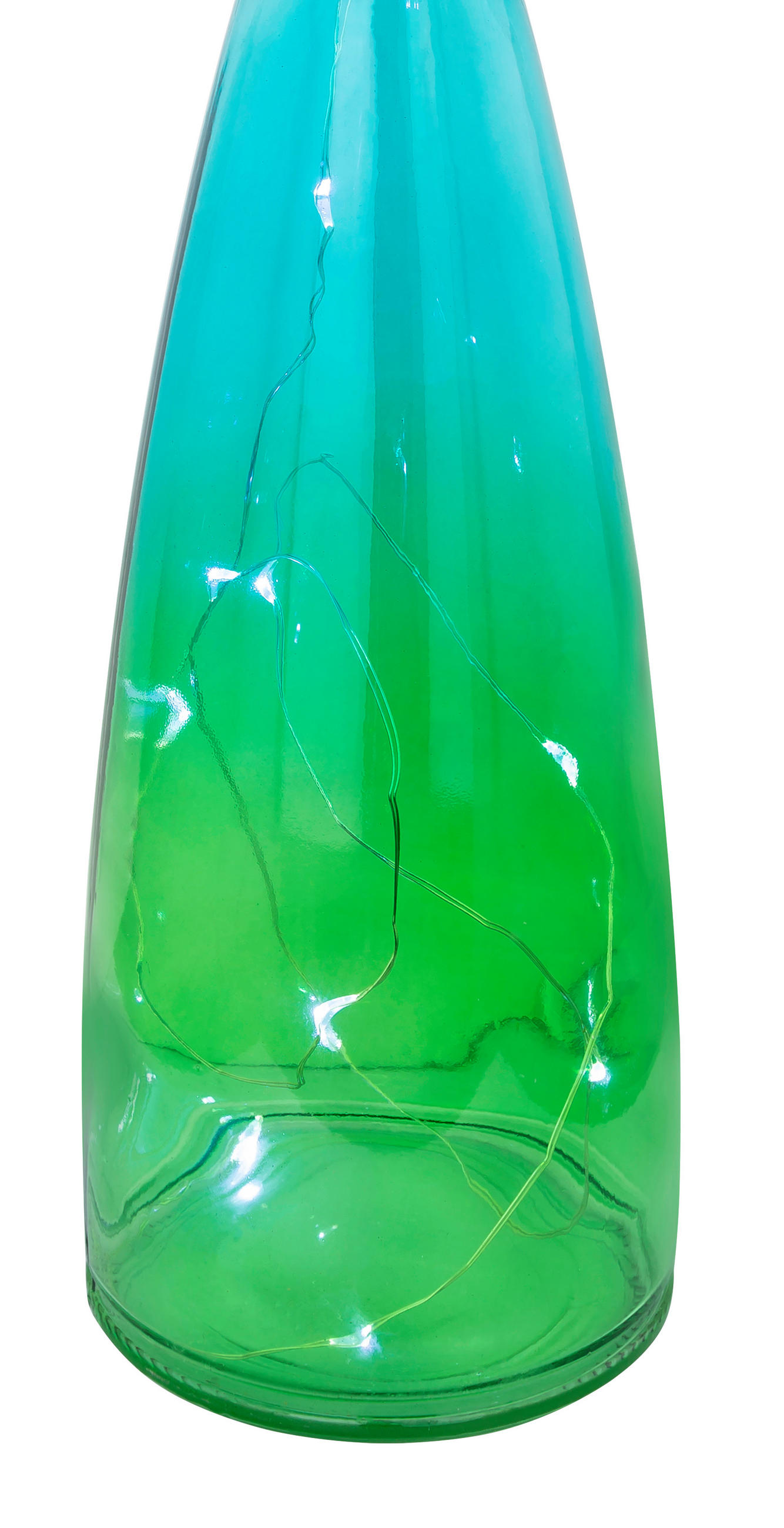 SOLARLEUCHTENSET - Blau/Edelstahlfarben, Lifestyle, Glas/Kunststoff (9/26cm) - Ambia Garden