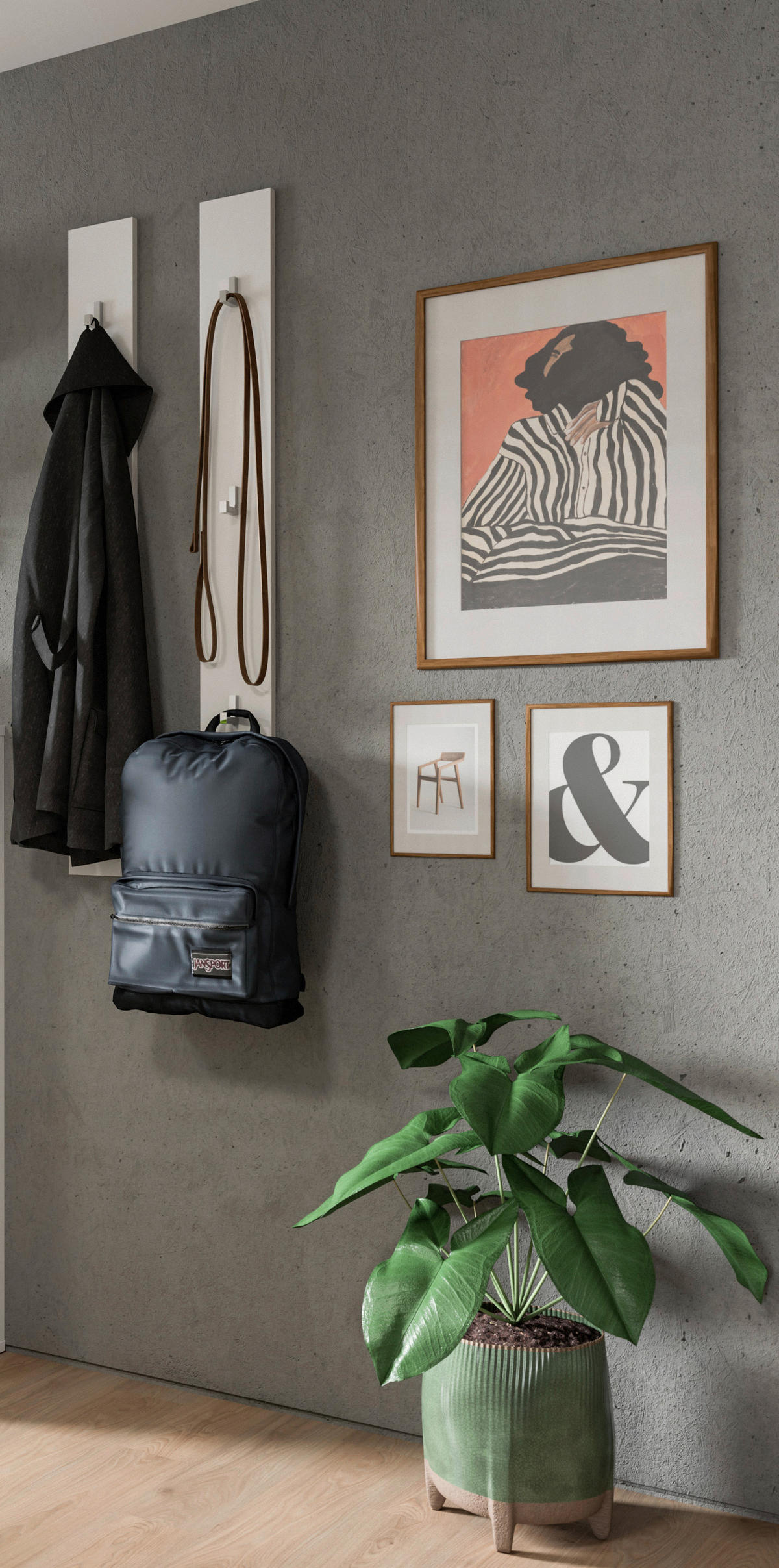 GARDEROBENPANEEL  in  - Weiß Hochglanz/Weiß, Design, Holzwerkstoff (13cm) - Livetastic