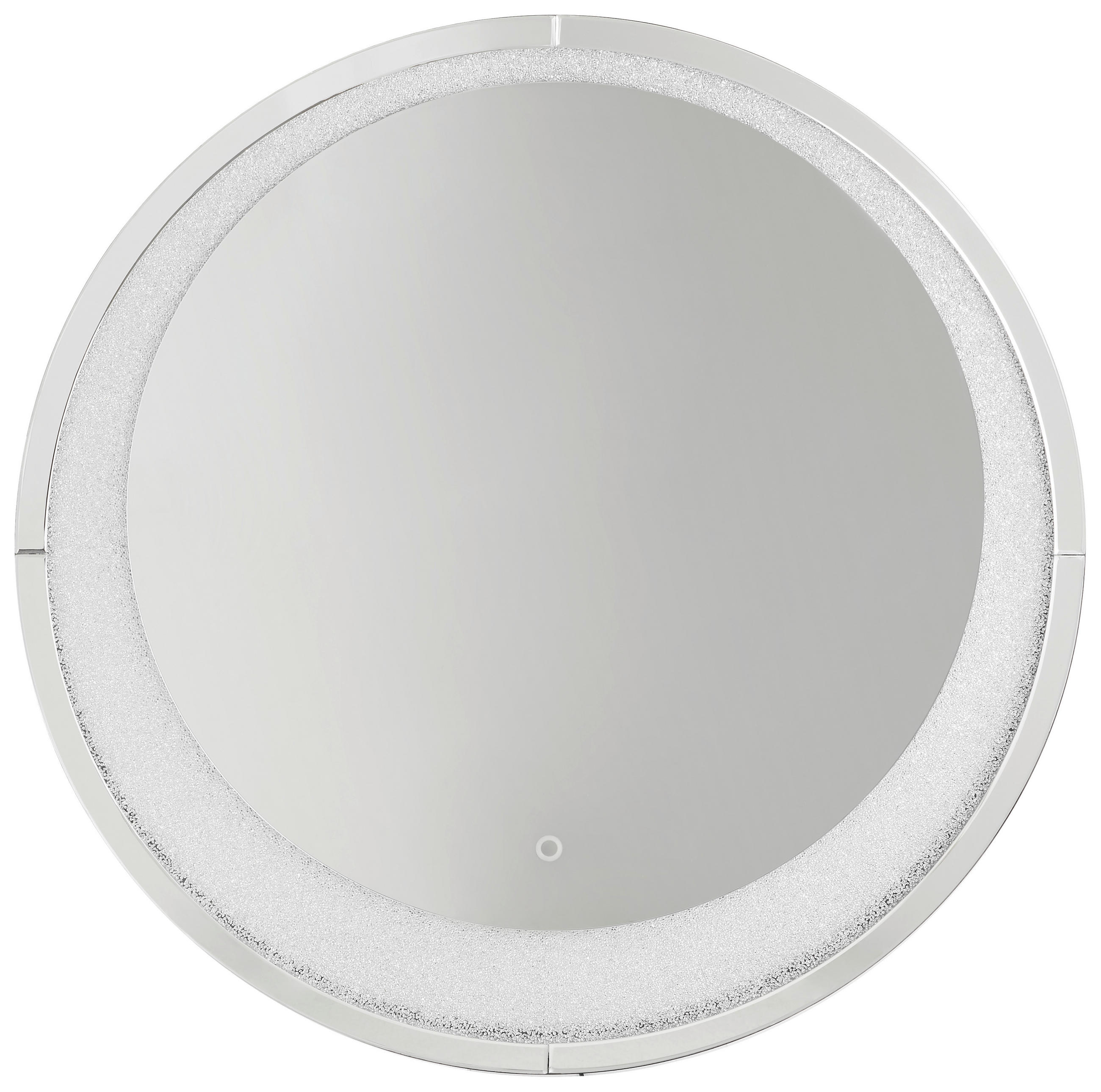 STENSKO OGLEDALO, 100/100/5,5 cm steklo, leseni material  - Trendi, steklo/leseni material (100/100/5,5cm) - Xora