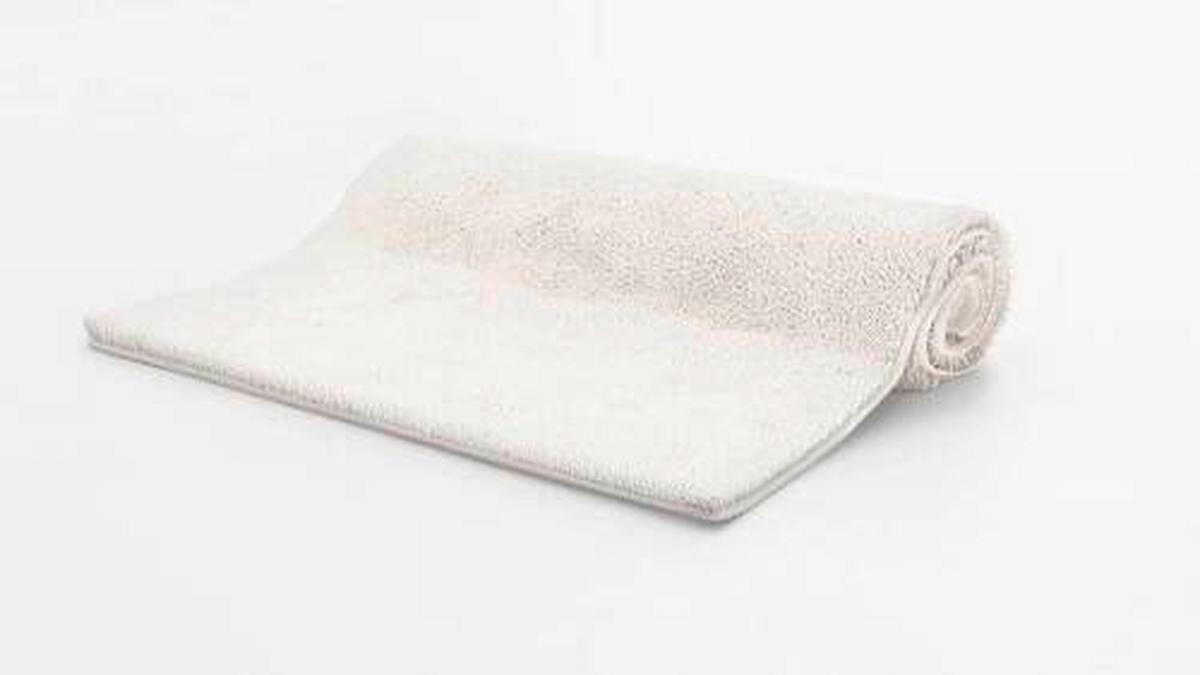 BADEMATTE Grau 70/120 cm  - Grau, Basics, Kunststoff/Textil (70/120cm) - Grund