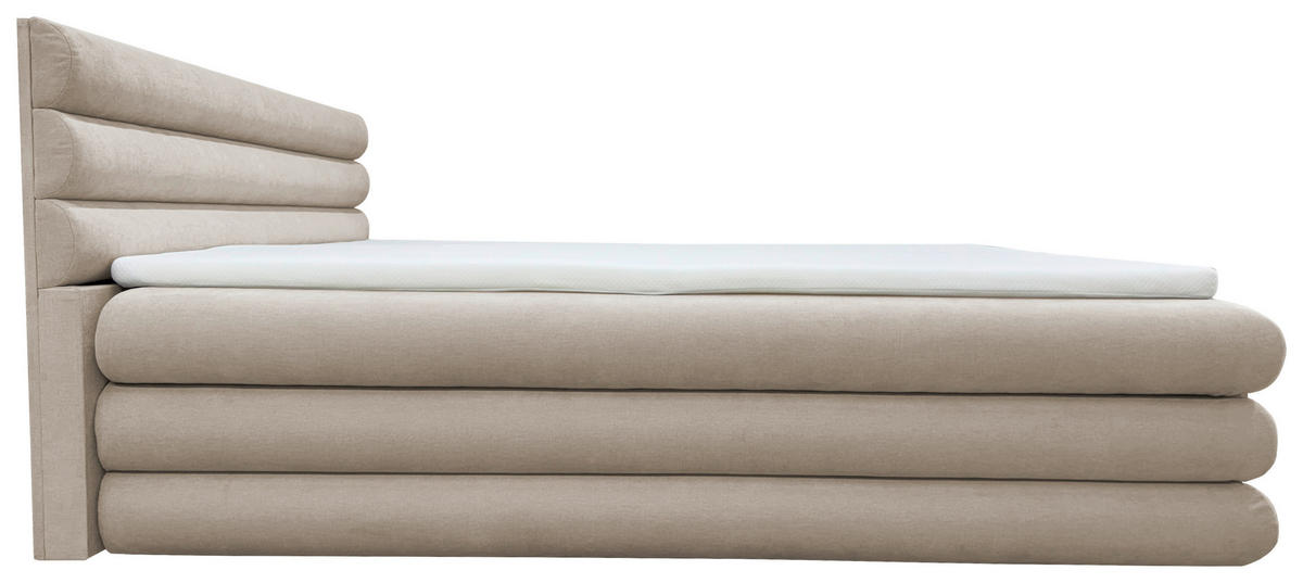 BOXBETT 180/200 cm  in Beige  - Beige, MODERN, Textil (180/200cm) - Livetastic