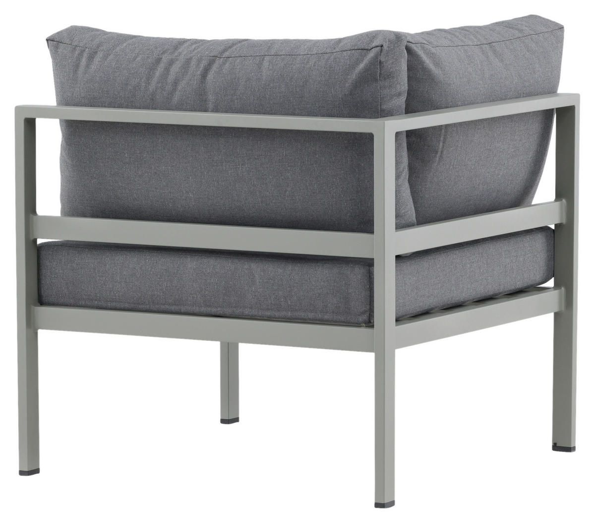 LOUNGEGRUPP HÖRNMODUL  - grå/pastellgrön, Klassisk, metall (74/65/74cm) - Gardenson