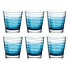 WHISKY-GLÄSERSET 250,00 ml 6-teilig  - Blau, Design, Glas (8,30/9,00/8,30cm) - Leonardo