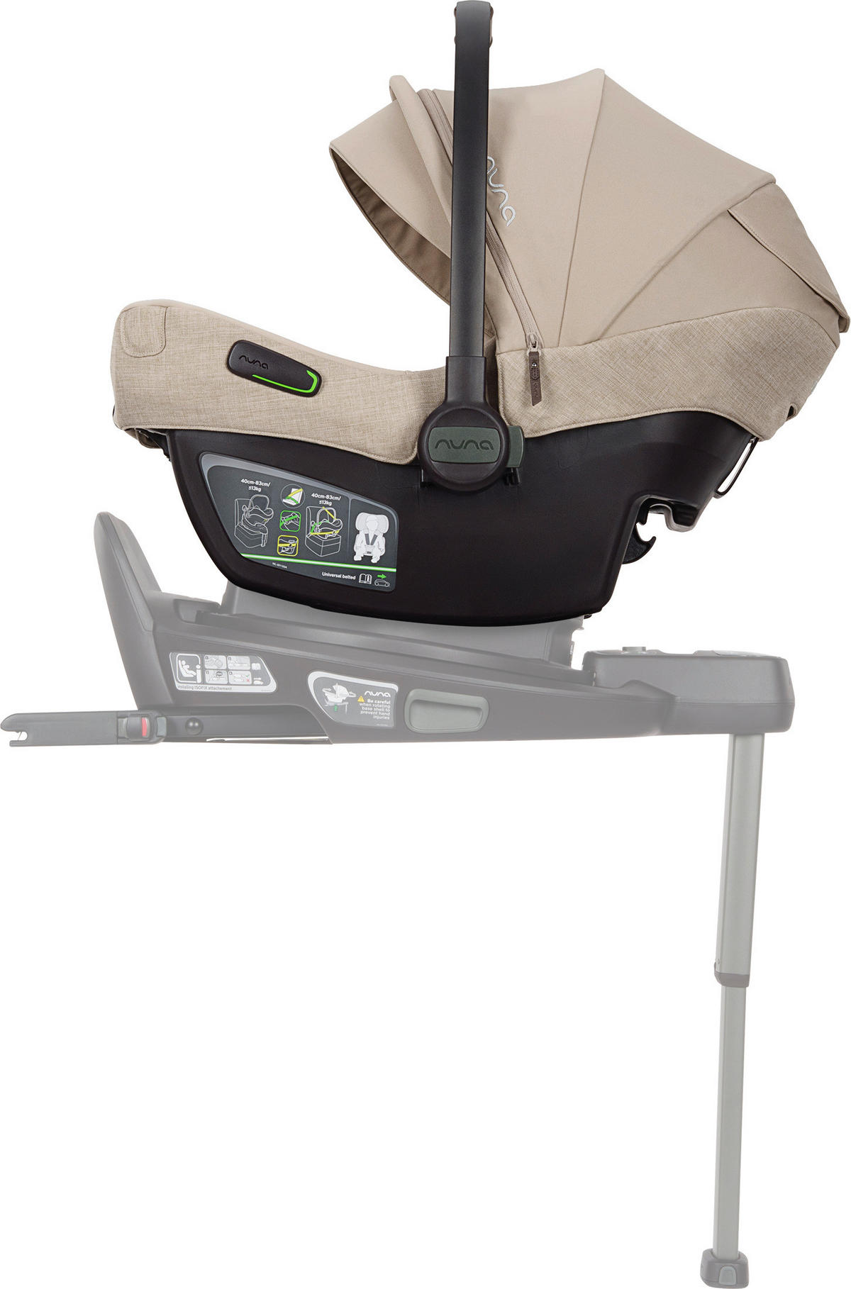 BABYSCHALE PIPA NEXT  - Beigebraun/Grün, Basics, Kunststoff/Textil (44/59/67cm) - Nuna