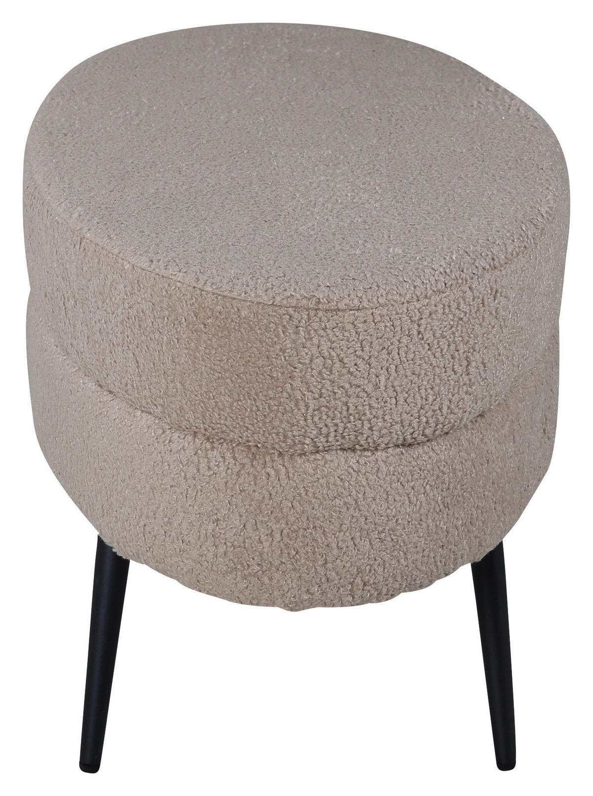 BÄNK i metall, textil svart, beige  - beige/svart, Design, metall/textil (100/41/40cm) - Livetastic