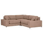 ECKSOFA  Braun Bouclé  - Greige/Schwarz, MODERN, Kunststoff/Textil (255/255cm) - Landscape