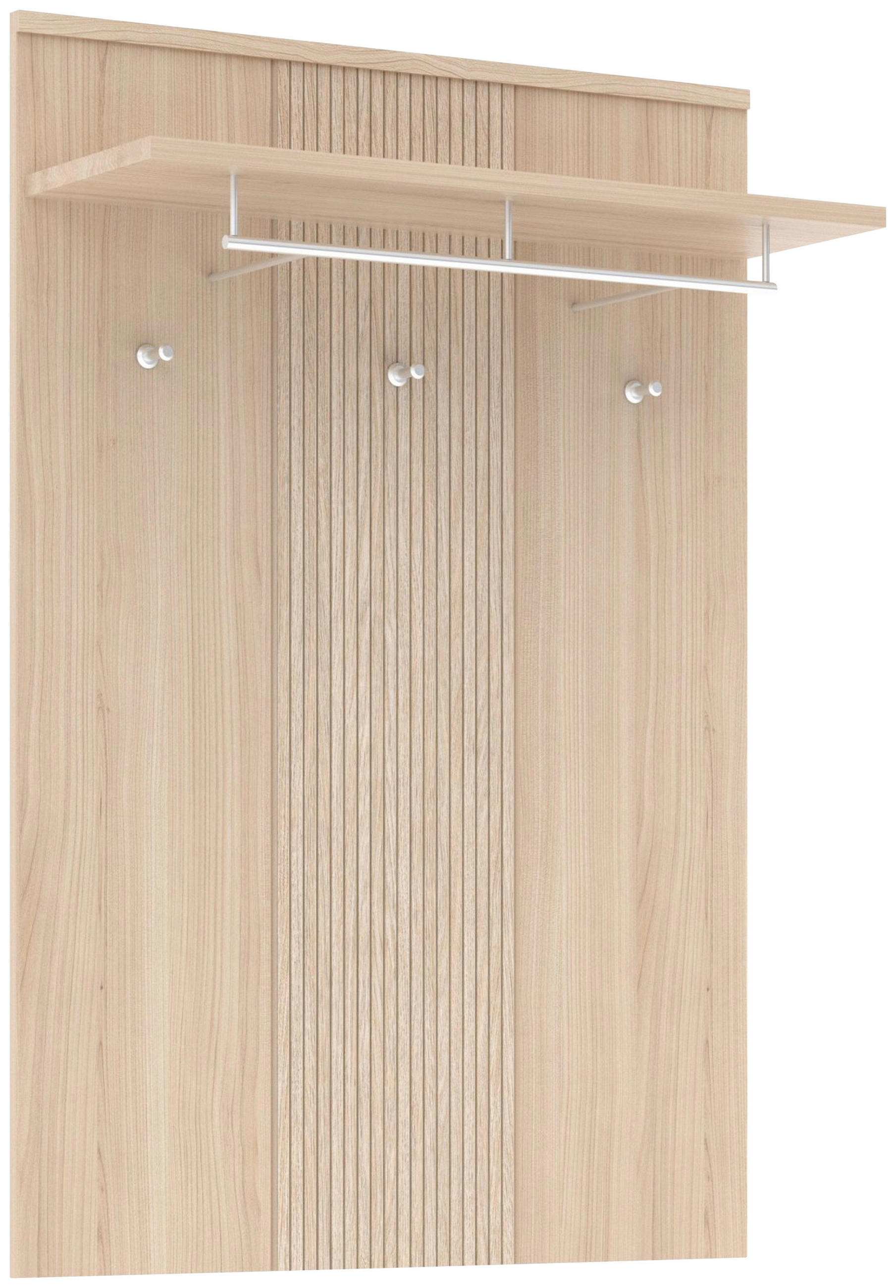 GARDEROBENPANEEL in 90/130/30 cm - Eichefarben, Design, Holzwerkstoff (90/130/30cm) - Stylife