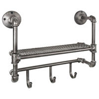 WANDGARDEROBE 53/41/16 cm  - Anthrazit, Basics, Metall (53/41/16cm)