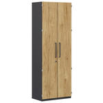 AKTENSCHRANK Anthrazit, Hickory  - Anthrazit/Hickory, KONVENTIONELL, Holzwerkstoff (80/220,5/41,9cm) - Moderano