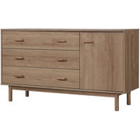 SIDEBOARD Melanie  in 144/80/44 cm  - Eichefarben, Design, Holzwerkstoff/Metall (144/80/44cm) - MID.YOU