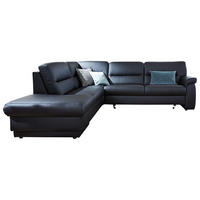 ECKSOFA  in Echtleder Schwarz  - Schwarz, KONVENTIONELL, Leder (234/267cm) - Himolla
