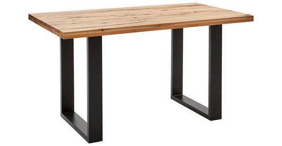 BARTISCH in Holz, Metall 180/100/95 cm - Eichefarben/Anthrazit, Design, Holz/Metall (180/100/95cm) - Novel