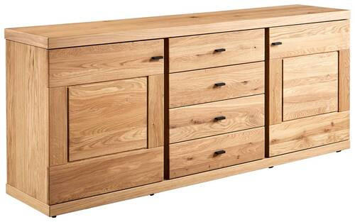 SIDEBOARD 188/80/43 cm  in Wildeiche  - Wildeiche/Anthrazit, Design, Holz/Metall (188/80/43cm) - Venjakob
