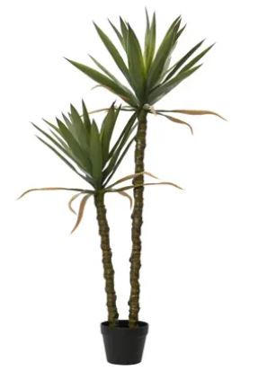 VEŠTAČKA BILJKA        60/125 cm      - zelena/braon, Osnovno, kamen/metal (60/125cm) - Ambia Home