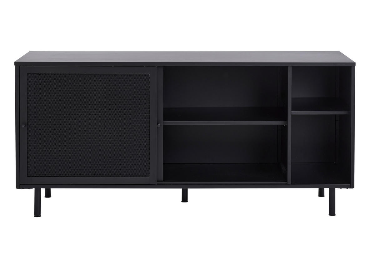 SIDEBOARD  in 160/75/45 cm  - Schwarz, Basics, Metall (160/75/45cm) - Boxxx