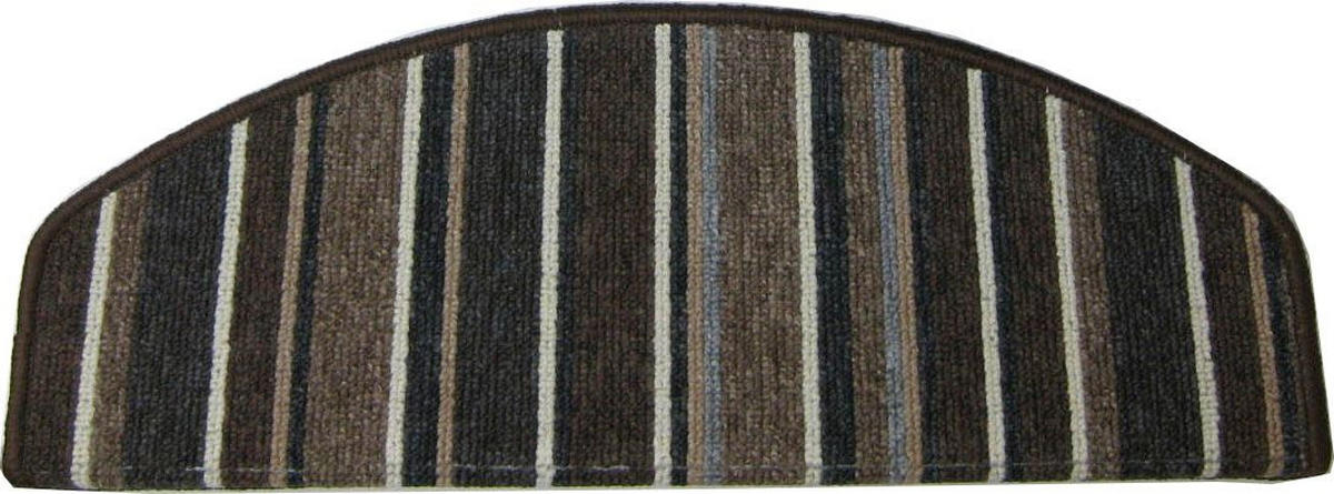 PREDPRAŽNIK ZA STOPNICE  STAIRMAT STRIPES     28/65 cm     rjava, večbarvno  - večbarvno/rjava, Konvencionalno, tekstil (28/65cm)