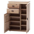 GARDEROBE 4-teilig  in 155/204/38 cm  - Eichefarben, Natur, Holz/Holzwerkstoff (155/204/38cm) - Linea Natura