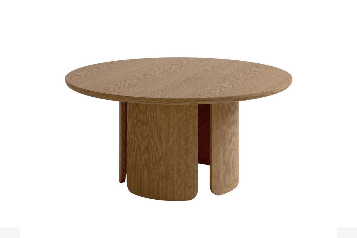 COUCHTISCH 80/80/41 cm Holzwerkstoff einfacher Aufbau, 2 in 1 Gestell  - Eichefarben, Modern, Holzwerkstoff (80/80/41cm) - Schöner Wohnen
