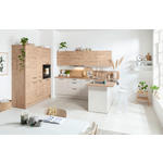 EINBAUKÜCHE   - Weiß/Kieferfarben, KONVENTIONELL, Holzwerkstoff - Novel
