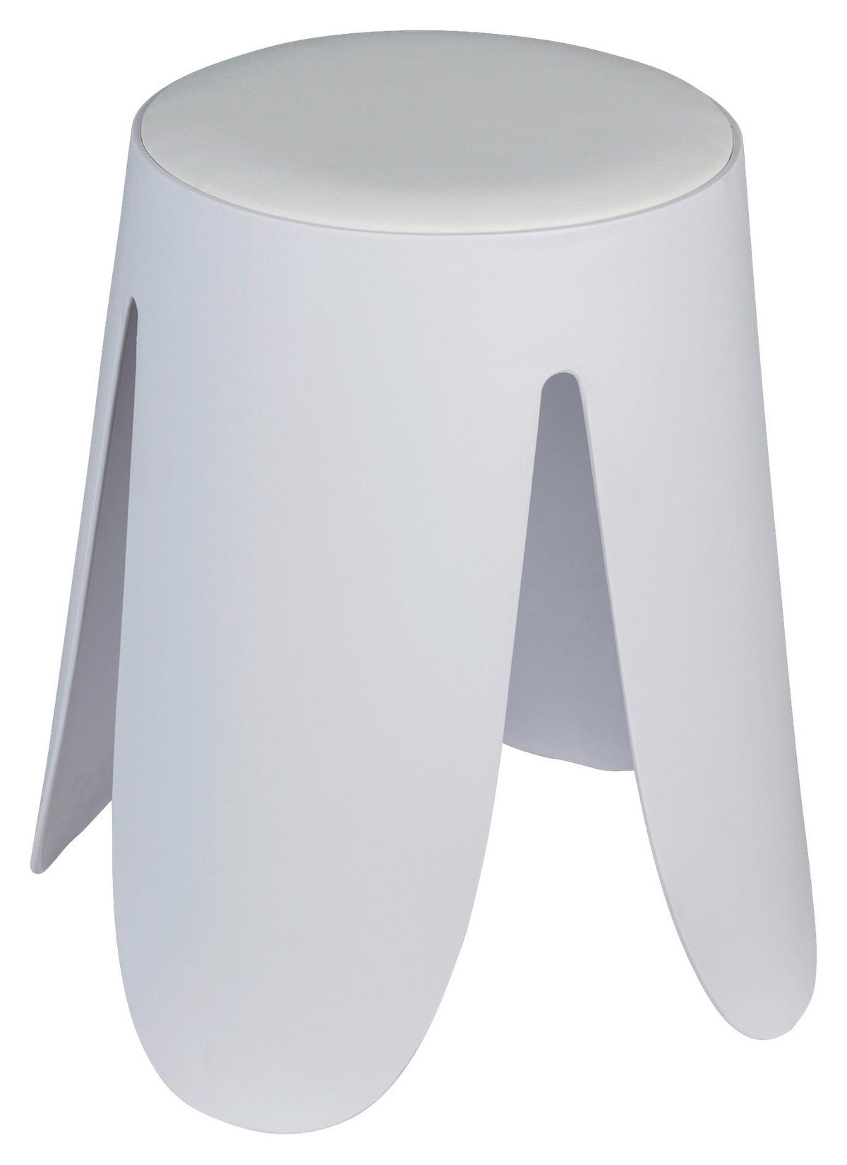 BADHOCKER - Weiß, Basics, Kunststoff (44,5/46/44,5cm) - Wenko