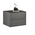 KOMMODE , 60/44/50 cm, 2 Schublade(n)  - Anthrazit, Design, Holzwerkstoff (60/44/50cm) - Dieter Knoll