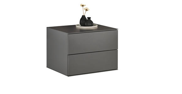 KOMMODE , 60/44/50 cm, 2 Schublade(n)  - Anthrazit, Design, Holzwerkstoff (60/44/50cm) - Dieter Knoll