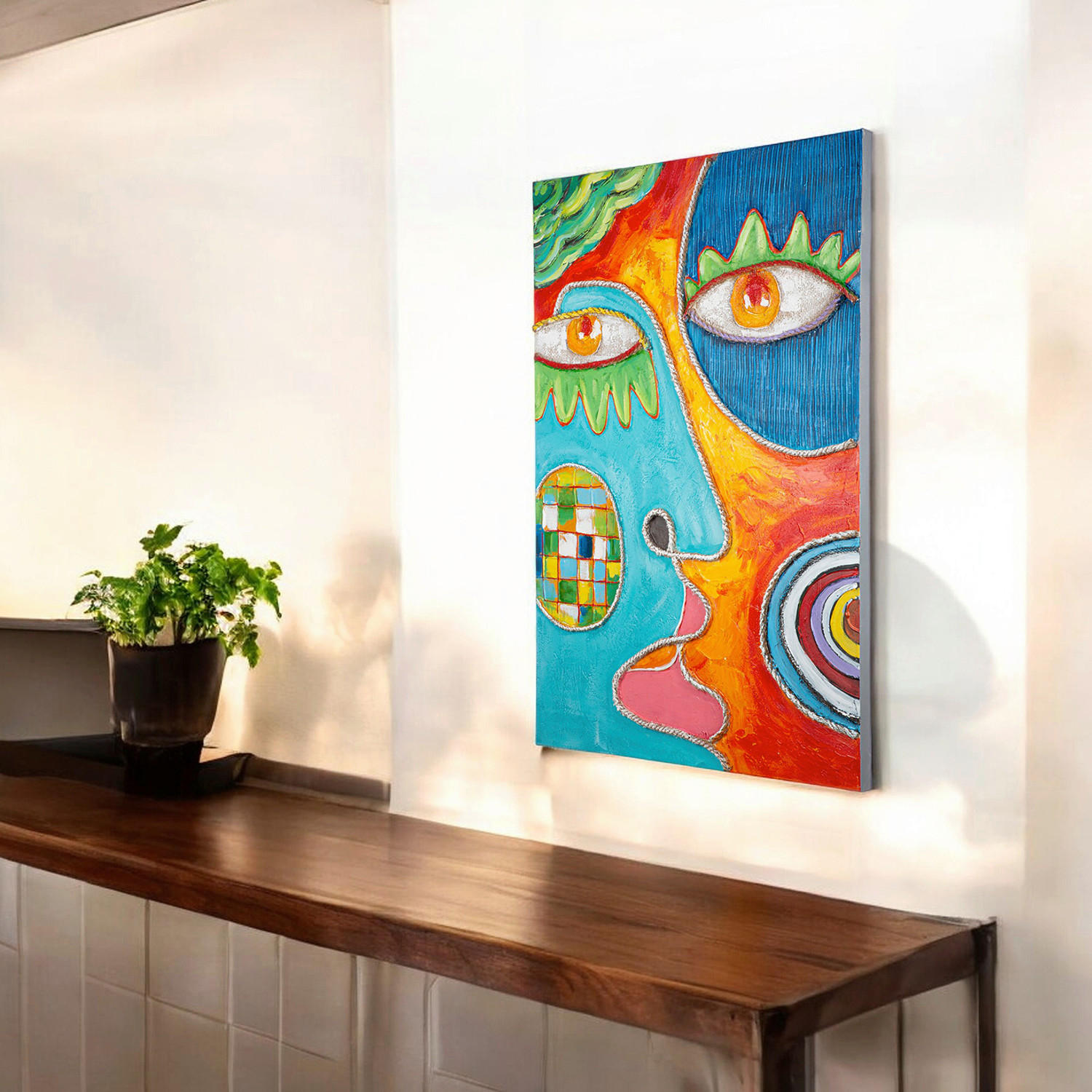 BILD Abstraktes  - Multicolor, Basics, Kunststoff (80/120/4cm)