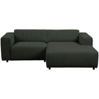 HÖRNSOFFA i manchester skogsgrön  - skogsgrön/svart, Design, textil/plast (234/161cm) - Livetastic