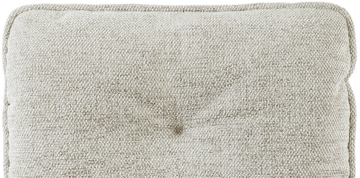 BARHOCKER Leinenoptik Schwarz, Beige Eisen Sitzfläche 360° drehbar, Stoffauswahl  - Taupe/Beige, Design, Textil/Metall (58/103-123/61cm) - Novel
